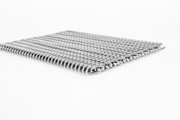 Compound weave conveyor belt with welded edge